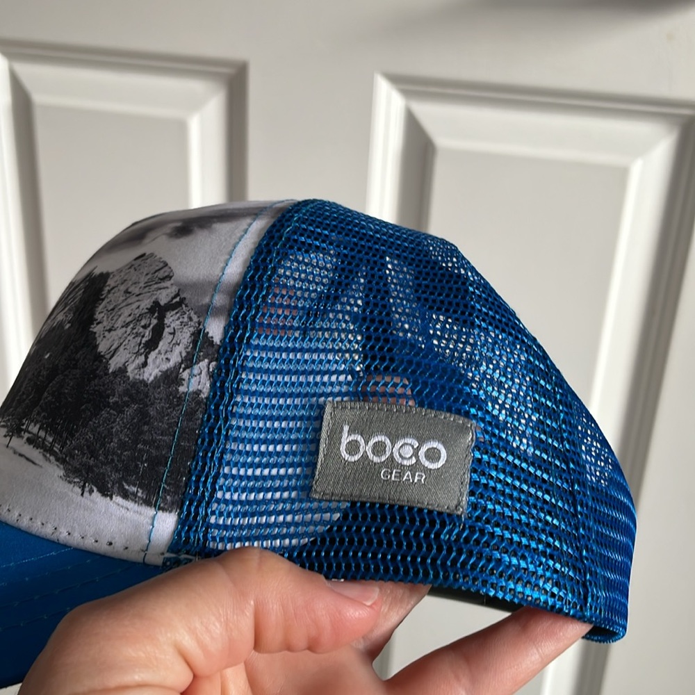 ✨NEW✨Boco Gear Trucker Hat with black & white photo of the Boulder Flatirons - Picture 7 of 12